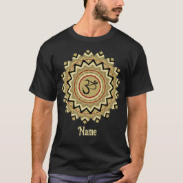 Andlig Mandala Yoga Om Symbol Retro Customized T Shirt