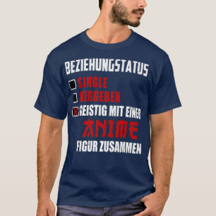 Andlig med en animerad figur-tecknad tillsammans t shirt