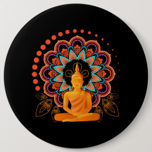 Andlig meditation Buddha Knapp