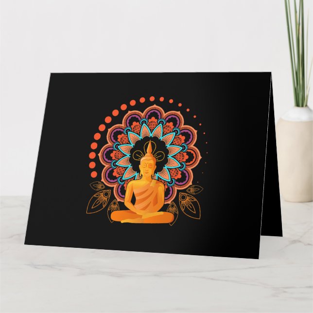 Andlig meditation Buddha Kort (Framsida)
