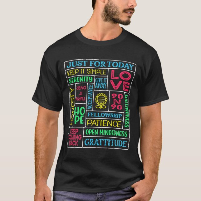 Andlig Narkotika Anonym Trädgård  T Shirt (Framsida)