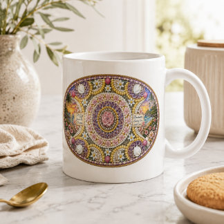 Andlig Nautilus Oceanus Gudinnedyrkan Konst Kaffemugg