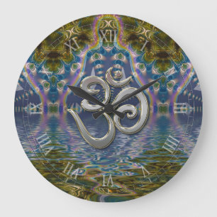 Andlig Om Fraktal Chakra Stor Klocka