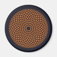 Andlig Orange Grått Mandala Geometric Vector Art