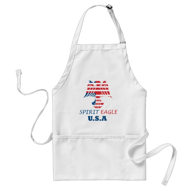 Andlig örn USA-flagga Förkläde (Framsidan)