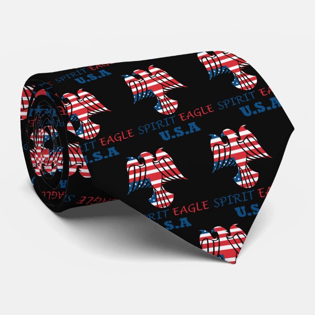 Andlig örn USA-flagga Slips (Rullad)