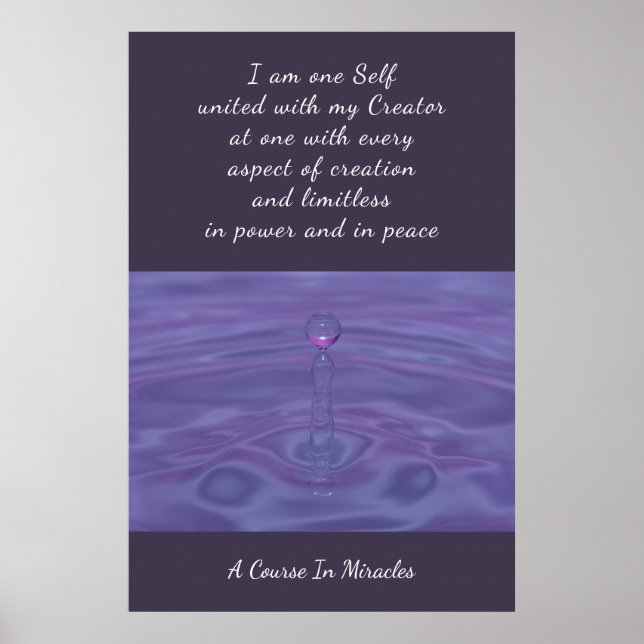 Andlig Poster Oneness 61 cm x 91,4 cm (Framsidan)