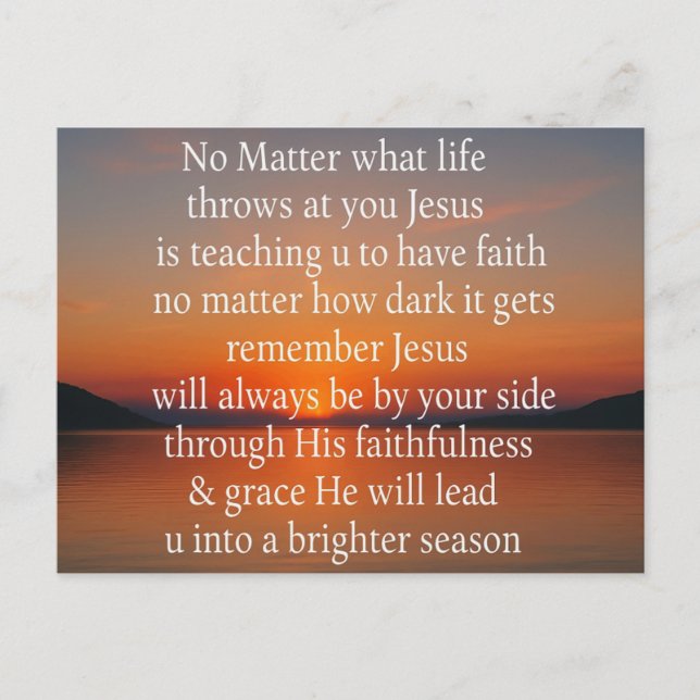 Andlig postkort vykort (Framsida)