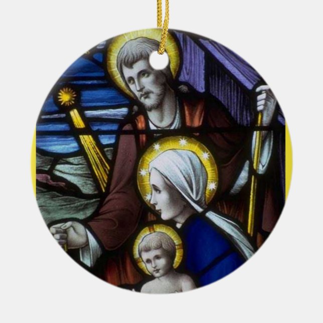 Andlig prydnad julgransprydnad keramik (Framsidan)