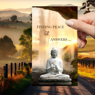 Andlig rådgivning läsning Buddha visitkort