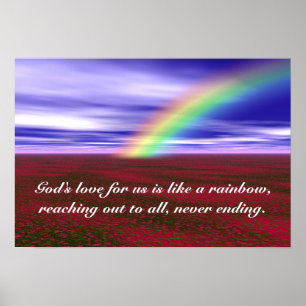 Andlig Rainbow Poster