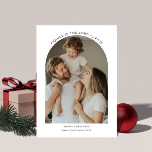 Andlig Religiösa Rejoice jul-julfotfoto Julkort