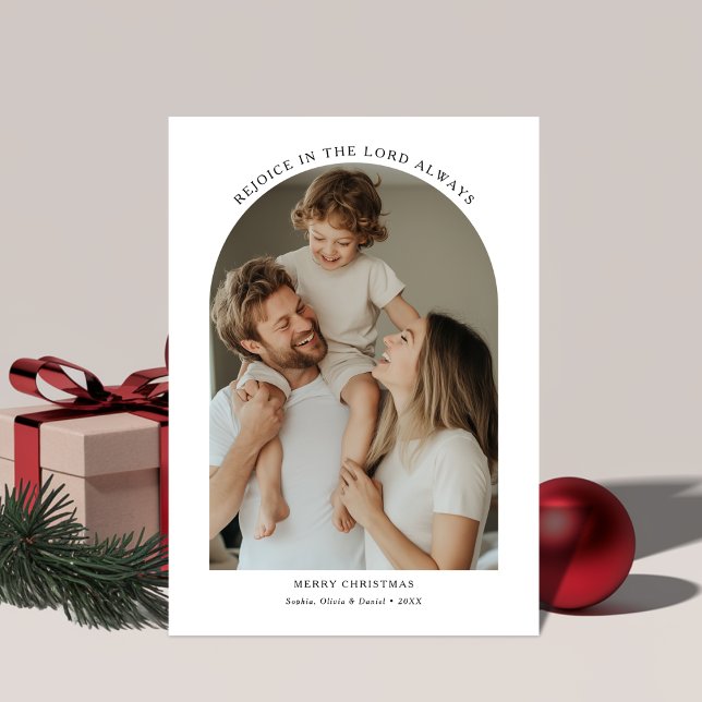 Andlig Religiösa Rejoice jul-julfotfoto Julkort (Skapare uppladdad)