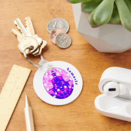 Andlig Rosa Sitta Yoga Pose Namaste Nyckelring