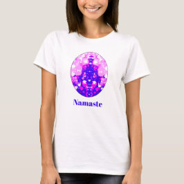 Andlig Rosa Sitta Yoga Pose Namaste T-Shirt