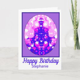 Andlig Rosa Sitta Yoga Pose Roligt Birthday Kort