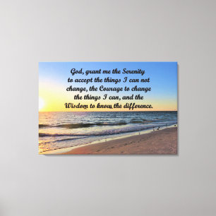 ANDLIG SERENITET PRAYER CANVAS WALL ART