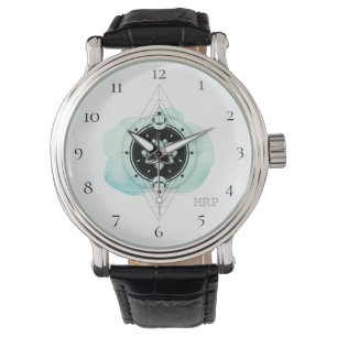 *~* Andlig Stars Måne Lotus Helig Geometri Armbandsur
