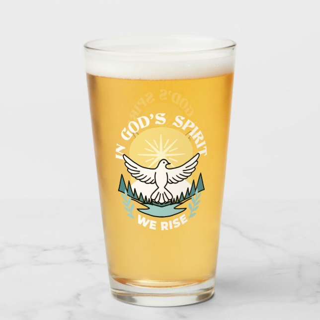 Andlig Styrka i Gud - Uppmjukande kristendom Glaskopp (Framsida fylld)