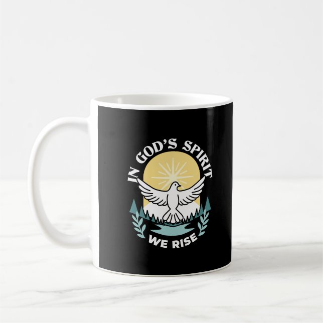 Andlig Styrka i Gud - Uppmjukande kristendom Kaffemugg (Vänster)