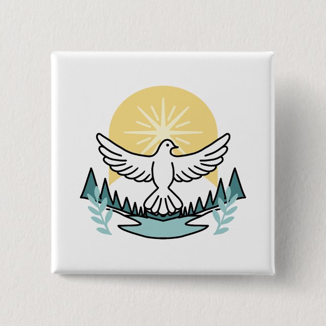 Andlig Styrka i Gud - Uppmjukande kristendom Knapp (Framsida)