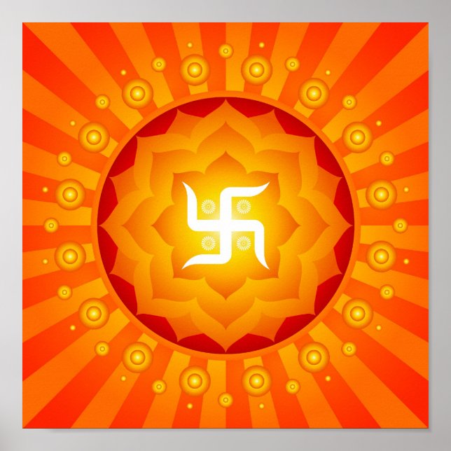Andlig Swastika Poster (Framsidan)