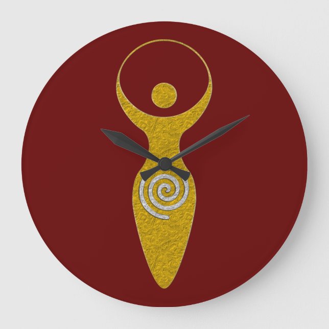 Andlig-symbol - jorden Gaya 1-blommans gudinna Stor Klocka (Framsida)