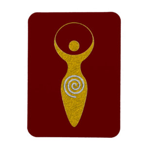 Andlig Symbol - Jordguayaflamelets gudinna Magnet