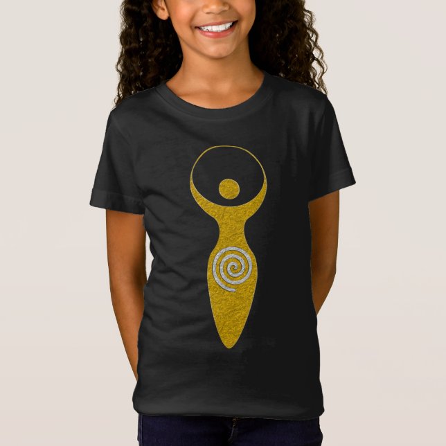Andlig Symbol - Jordguayaflamelets gudinna T Shirt (Framsida)