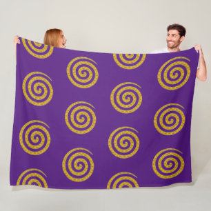 Andlig-symbol - Spiral om energi 1 Fleecefilt