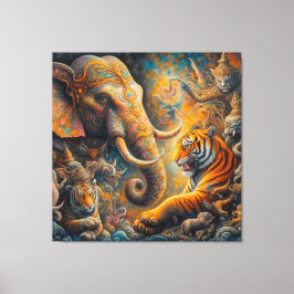 andlig-teckningar canvastryck