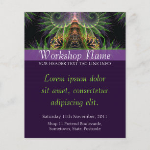 Andlig Temple Fractal Art Flyer