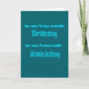 Andlig typografi-offert på Awaking Kort