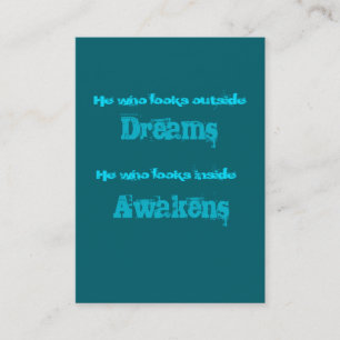 Andlig-typografiekurs om Awakening Visitkort