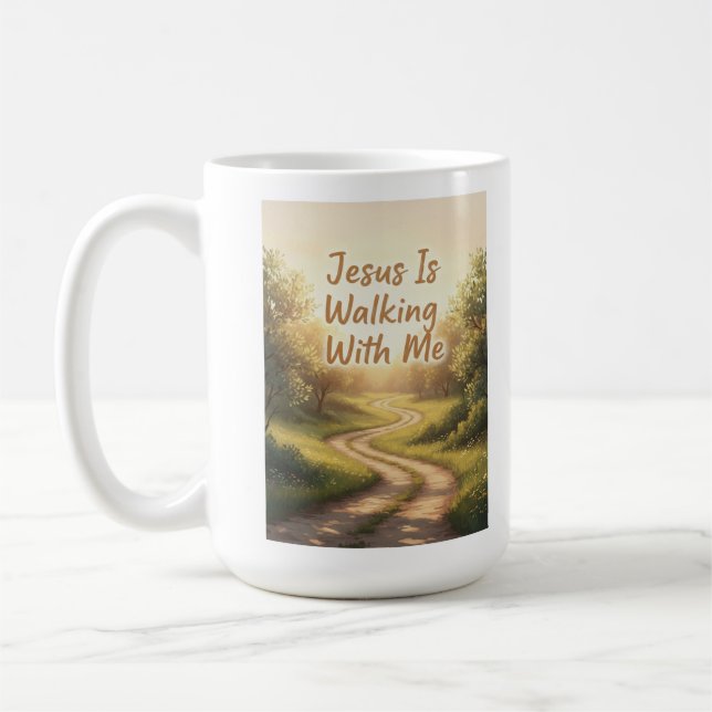 Andlig vandring med mig kaffemugg (Vänster)