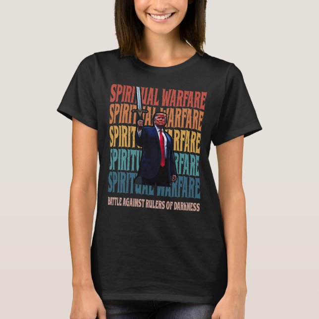 Andlig Warfare_Christian T-shirt (Framsida)