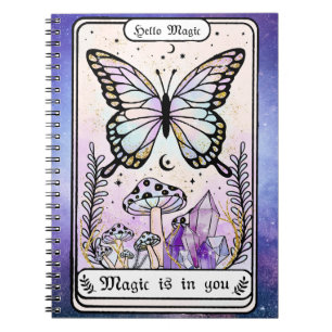 Andlig Witchy Tarot Card Anteckningsbok