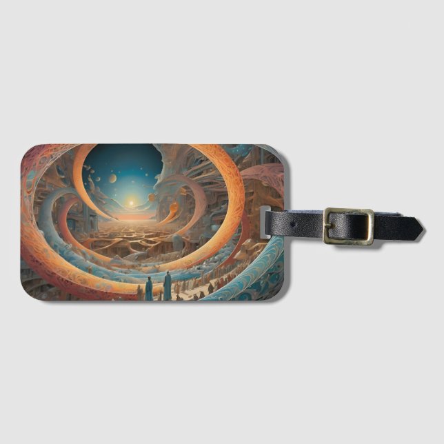 Andlig World Sunrise Bagagebricka (Framsida horisontal)