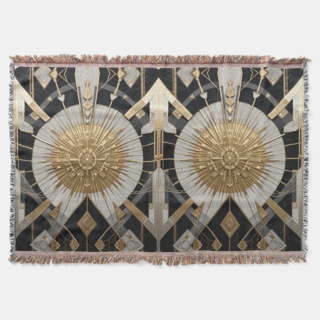 Andlig Yantra Throw Blanket Filt (Framsidan)