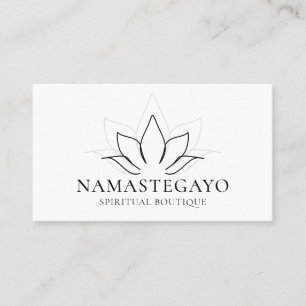 Andlig Yoga Meditation Lotus Zen Holistisk Visitkort