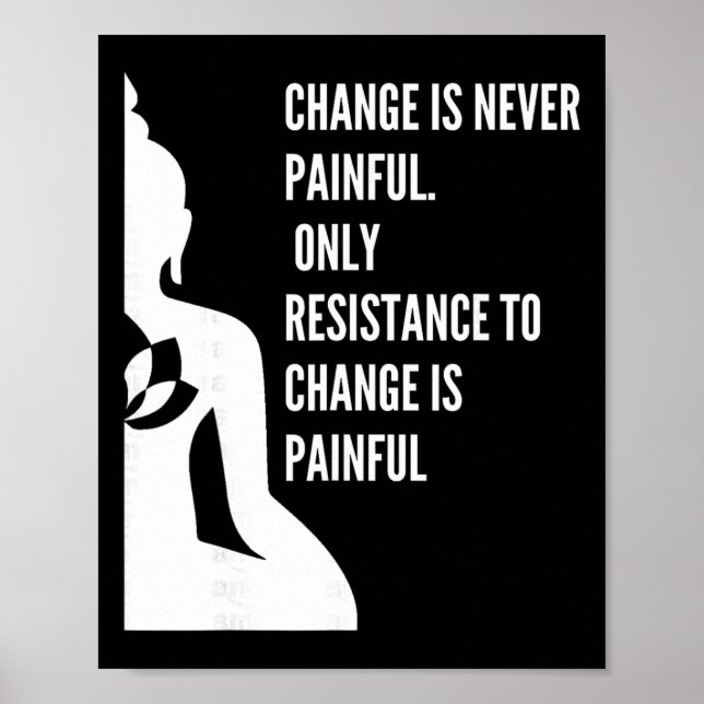 Andlig Yoga Meditation Mindfulness Zen Buddha  Poster (Framsidan)