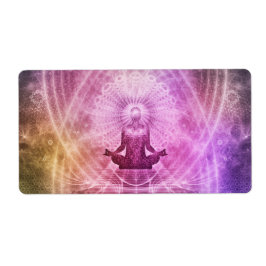 Andlig Yoga Meditation Zen Colorful Fraktsedel