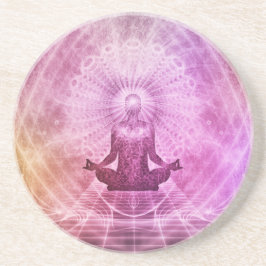 Andlig Yoga Meditation Zen Colorful Underlägg