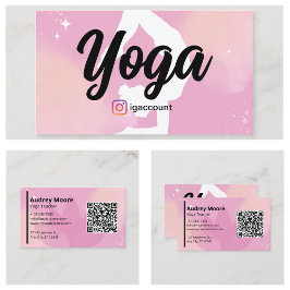 Andlig Yoga Teacher Templates Visitkort