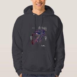 ANDLIGA GRAFITTI FÖR DMT - HORUS-RA ANKH OM MANI SWEATSHIRT MED LUVA