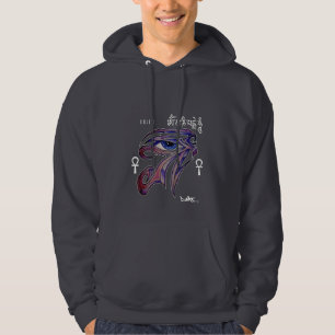 ANDLIGA GRAFITTI FÖR DMT - HORUS-RA ANKH OM MANI SWEATSHIRT MED LUVA