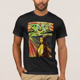 ANDLIGA GRAFITTI FÖR DMT - REMIX AV BERÖMD MÅLN TEE SHIRT