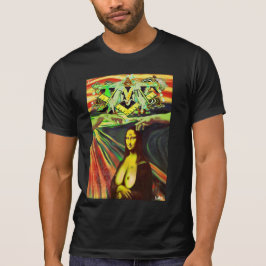 ANDLIGA GRAFITTI FÖR DMT - REMIX AV BERÖMD MÅLNING TEE SHIRT