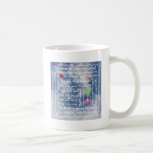 Andliga realitetbekräftelser kaffemugg