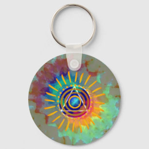 Andliga Tyedye Nyckelring
